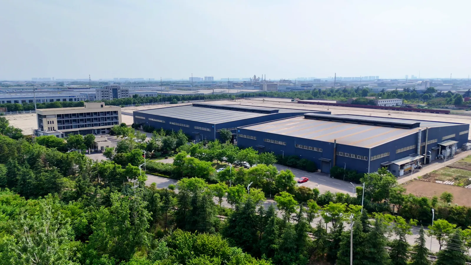 BOB-LIFT factory aerial view ending frame