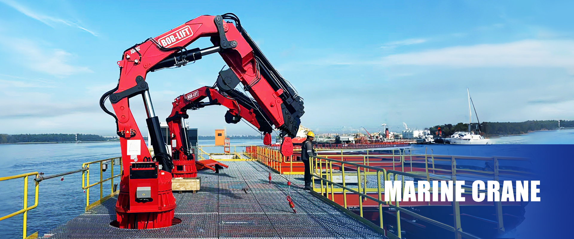Telescopic Marine Cranes for Island Harbour Cargo in the Maldives