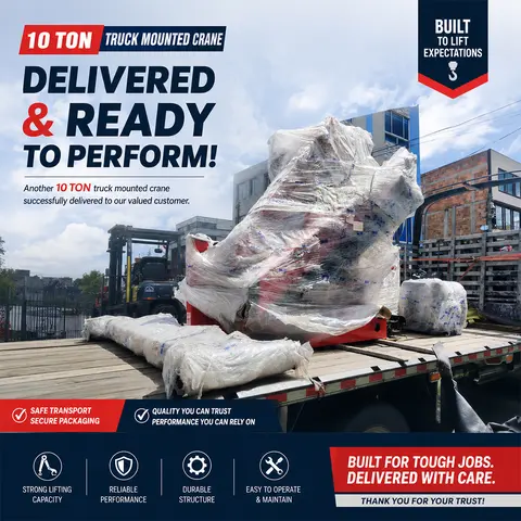10 t crane delivered